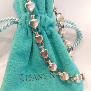 Rare, Retired Tiffany & Co. Chain of Hearts Bracelet